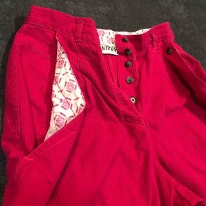 Vintage Genesis hot pink, cropped pants